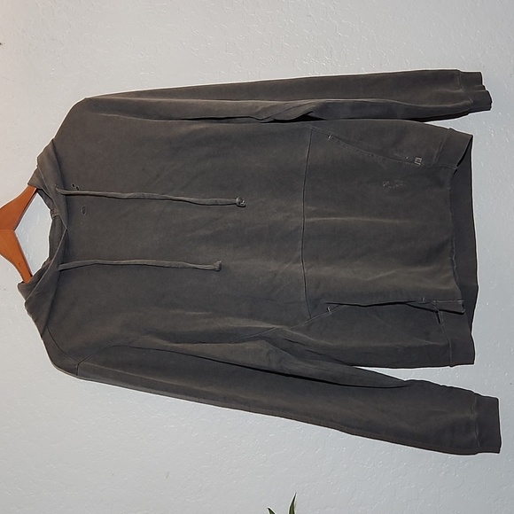 AG Intentionally Distressed Torn Hoodie Gray Small Men's